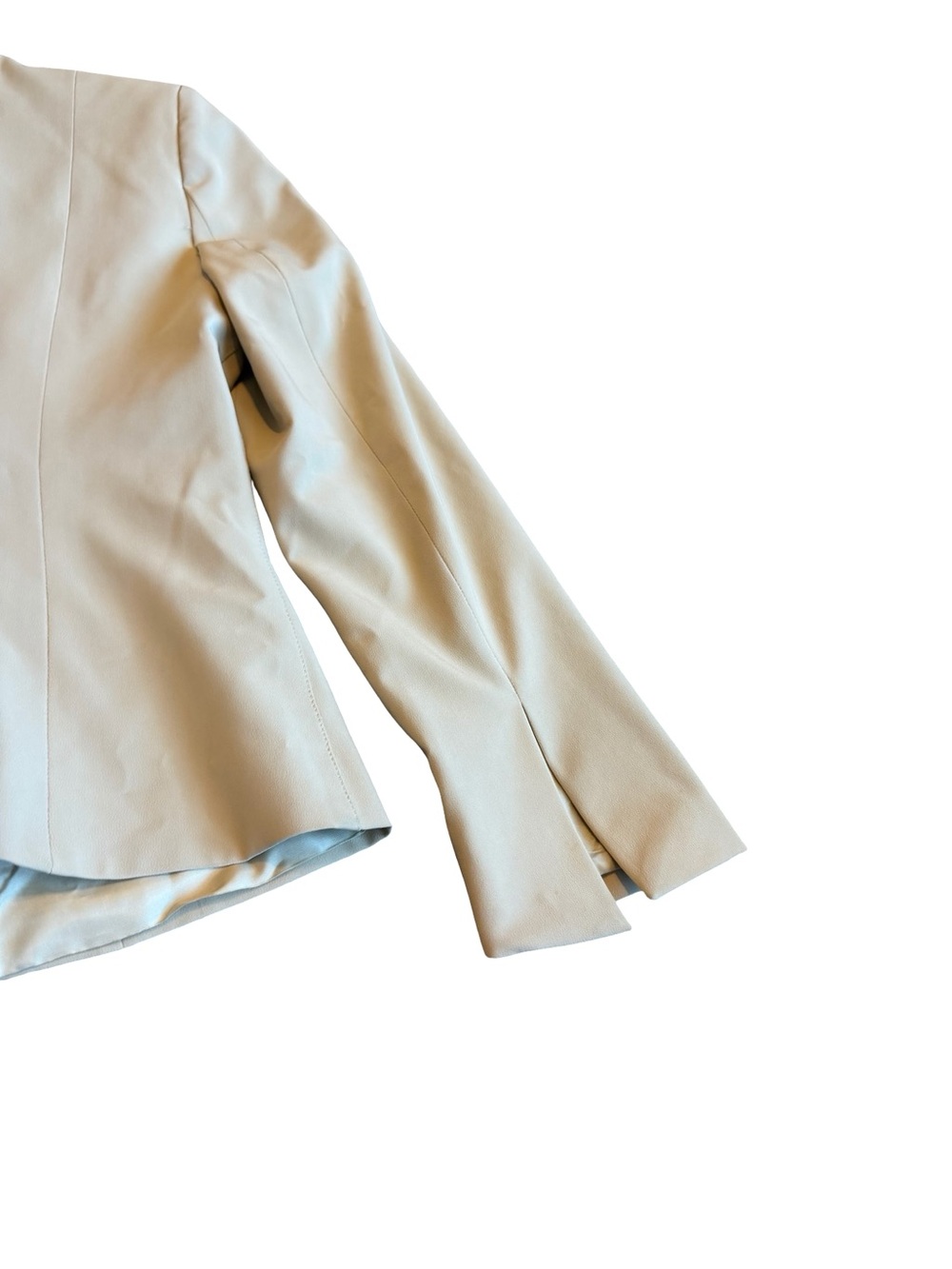 Vertigo Paris Beige Button-Down Blazer Jacket Office Professional Size Medium - Picture 11 of 14